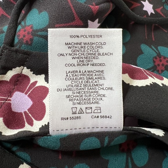 Express Barcelona Cami Tank Top Multicolored Floral Reversible V-Neck - Picture 10 of 10